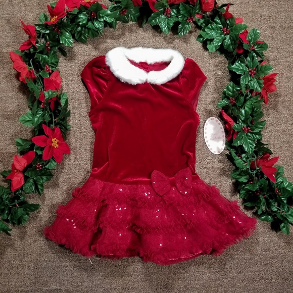 Jona Michelle Other - Jona Michelle red velour Christmas holiday dress